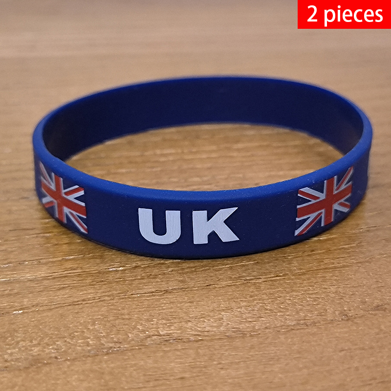 Men'S Fashion Uk - Pulsera de silicona con bandera nacional
