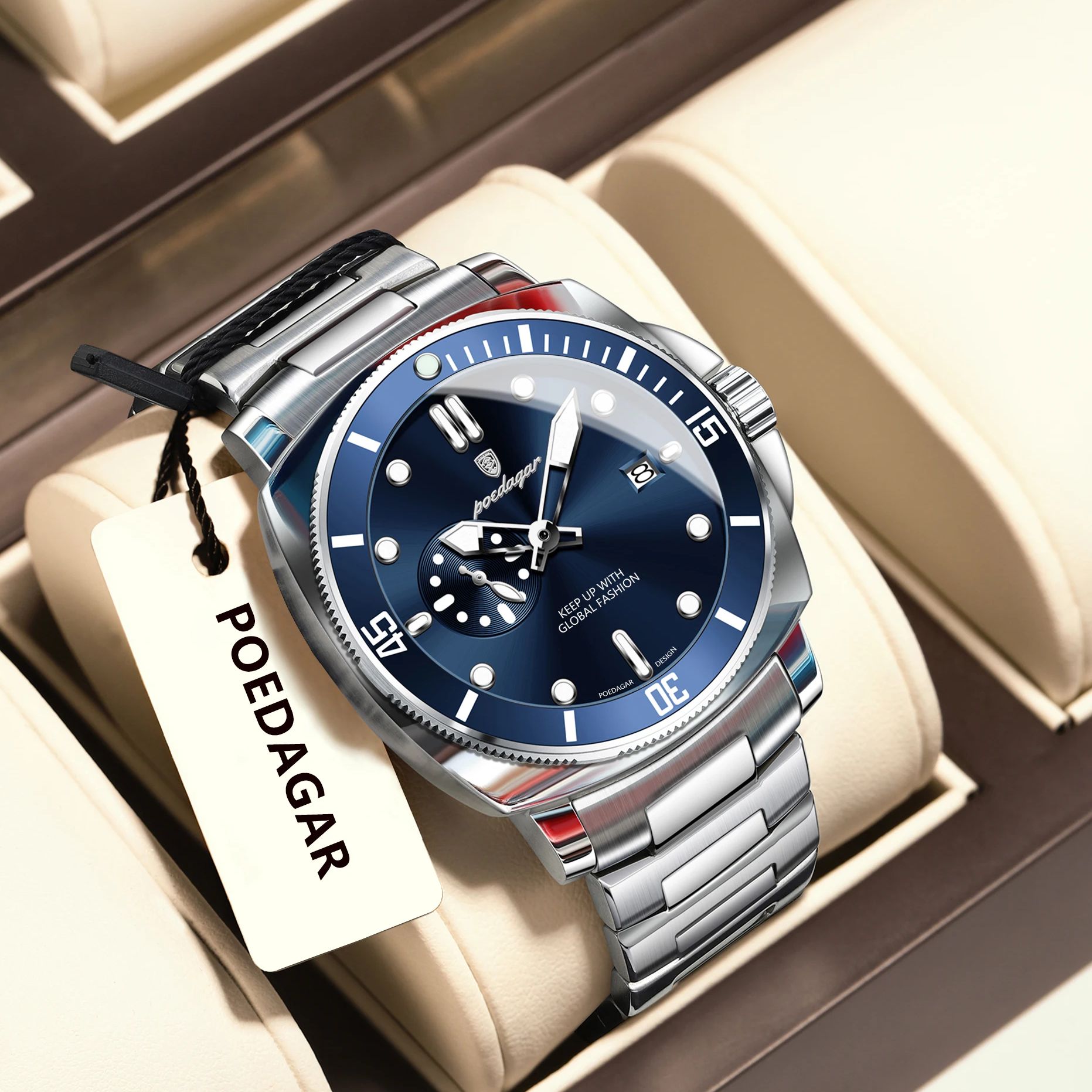 Men'S Fashion Zone - POEDAGAR, reloj de lujo a la
