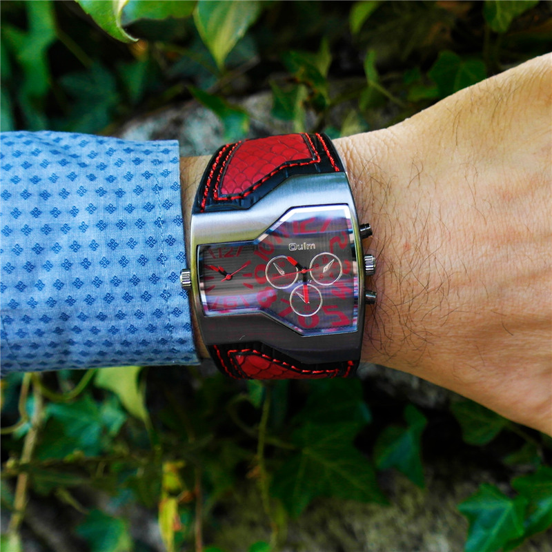 Men'S Fashion Zone - Oulm-Reloj de pulsera deportivo de cuarzo
