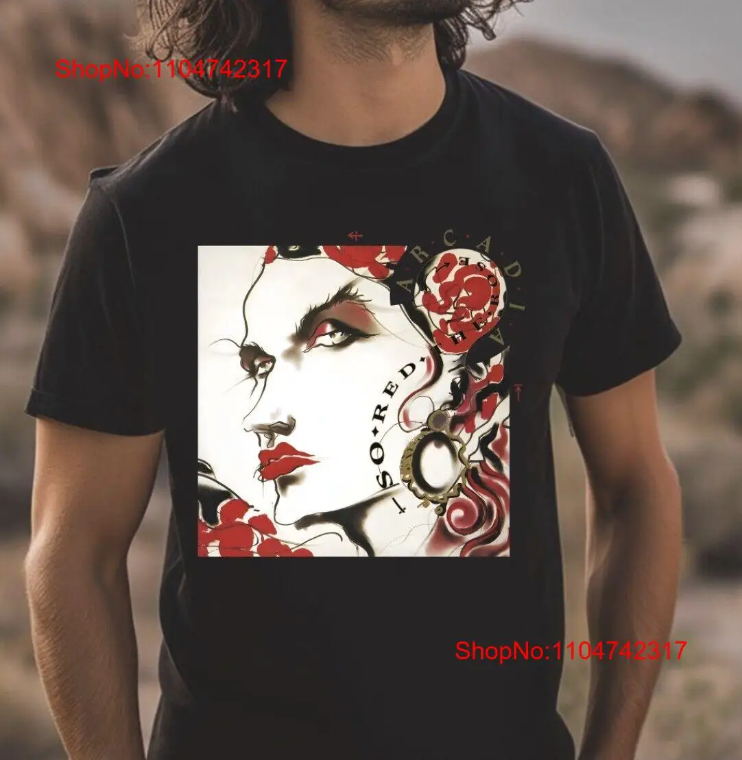 Mens Fashion Black Shirt - ARCADIA SO RED THE ROSE camiseta