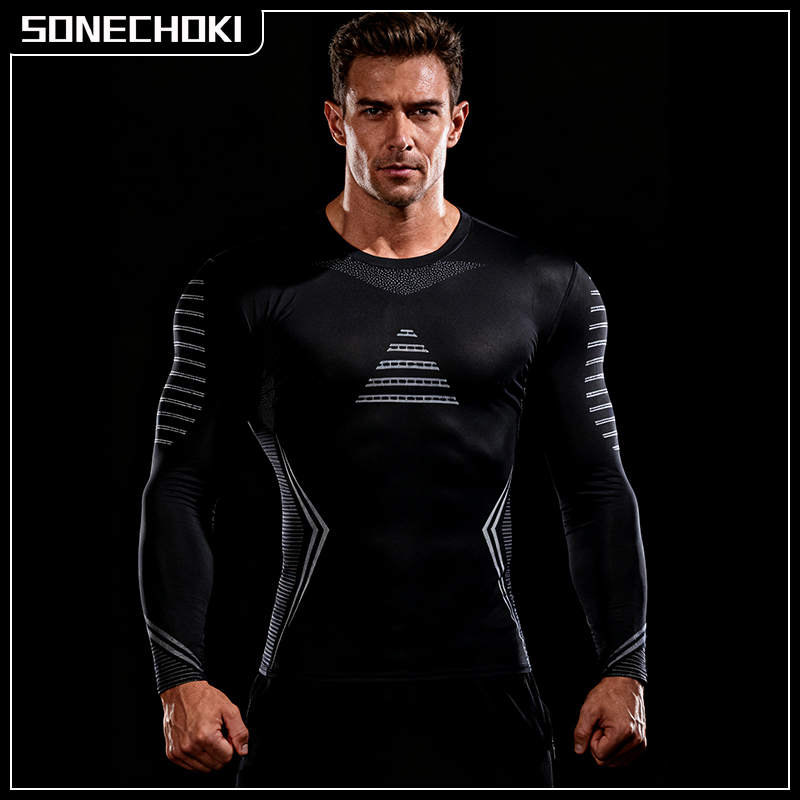 Muscle Tee Workout - Camiseta de compresión para correr para