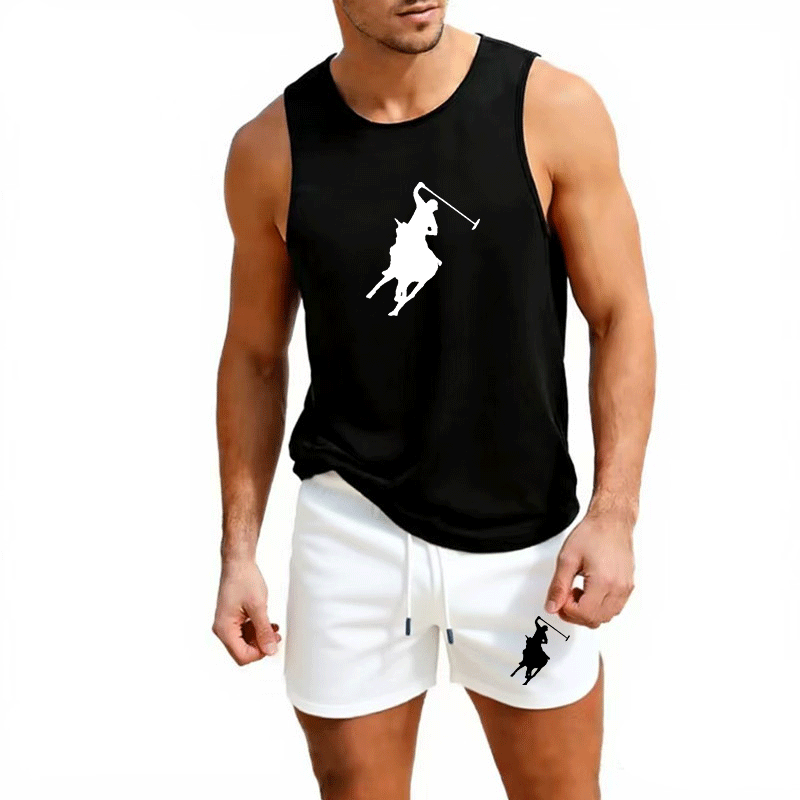 Mens Fashion Casual - Conjunto de 2 piezas de chaleco