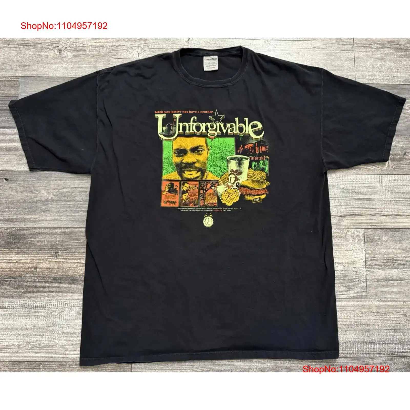 Men Fashion Youtuber - Inforgivable FSG camiseta pollo sándwich gofre