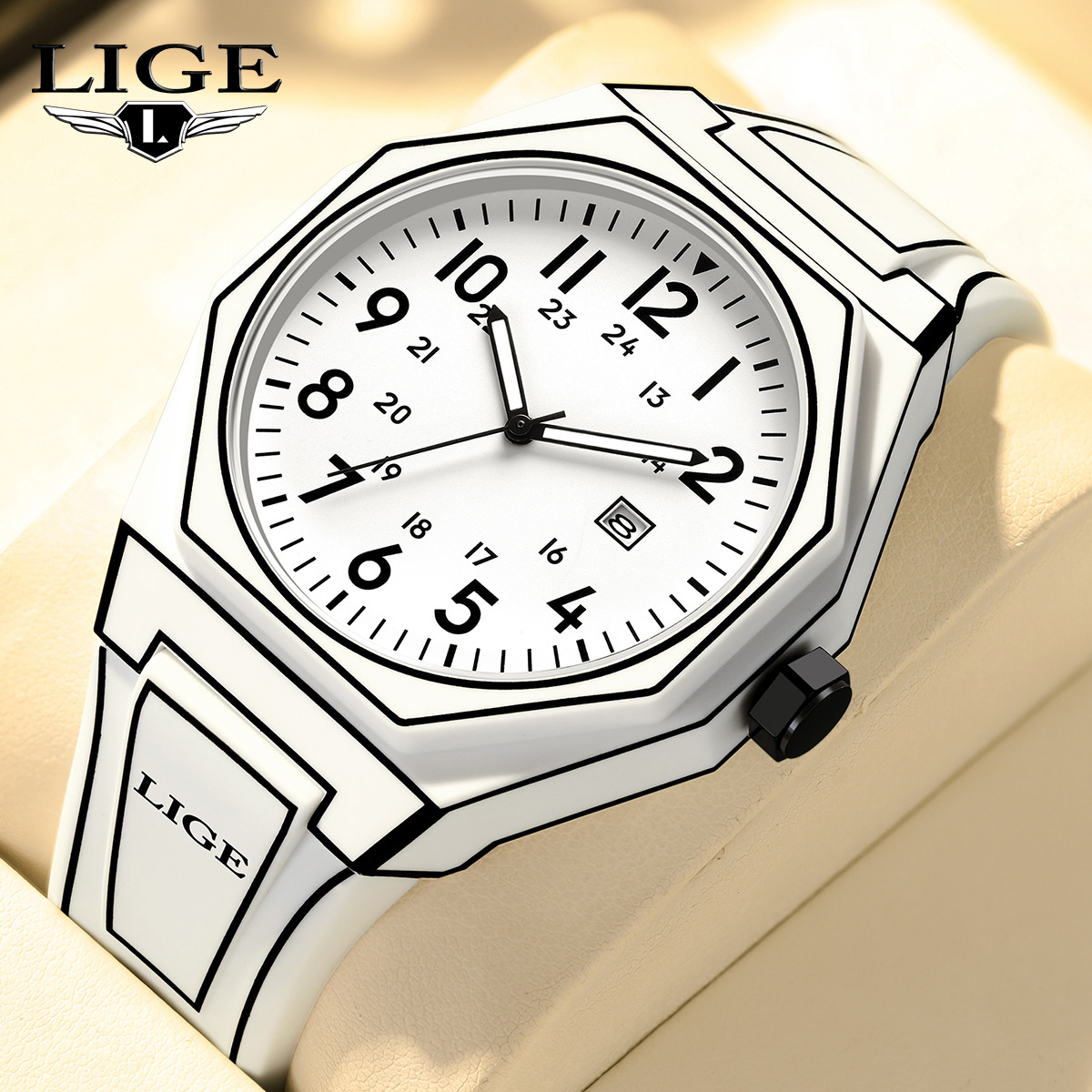 Men'S Fashion Box - LIGE, nuevo reloj para hombre, relojes