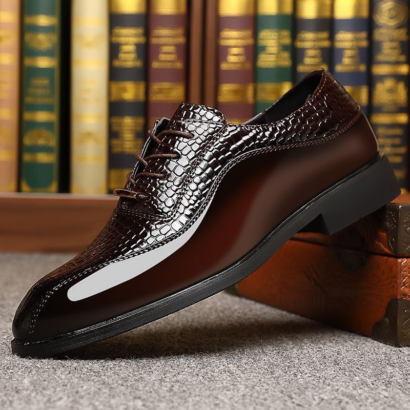 Men'S Fashion Formal - Zapatos de vestir de charol brillante