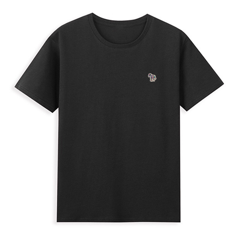 Men'S Fashion Korea - Camisetas de algodón con cuello redondo
