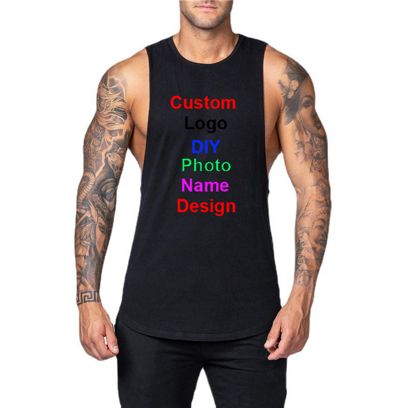 Muscle Tee Workout - Camiseta sin mangas con logotipo personalizado