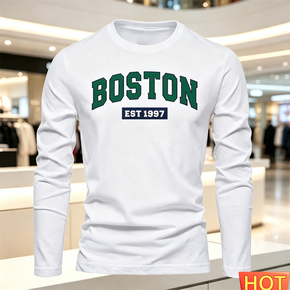 Mens Fashion Clothes - Camiseta de manga larga para hombre,