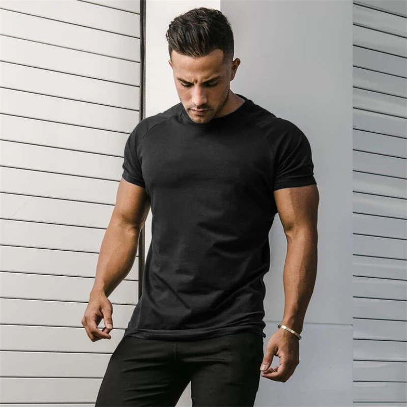 Muscle Tee Workout - Camisas de manga corta transpirables de