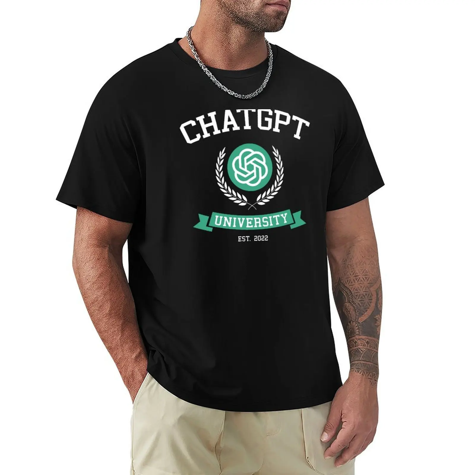 Men'S Fashion University - Camiseta divertida de la Universidad de