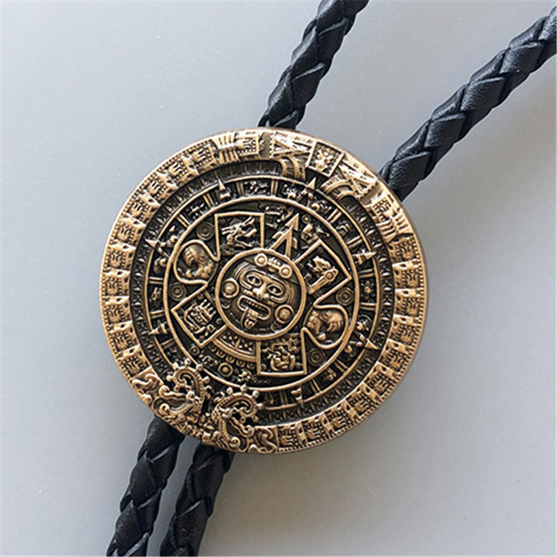 Mens Fashion Mexico - Corbata Bolo con Calendario Solar Azteca