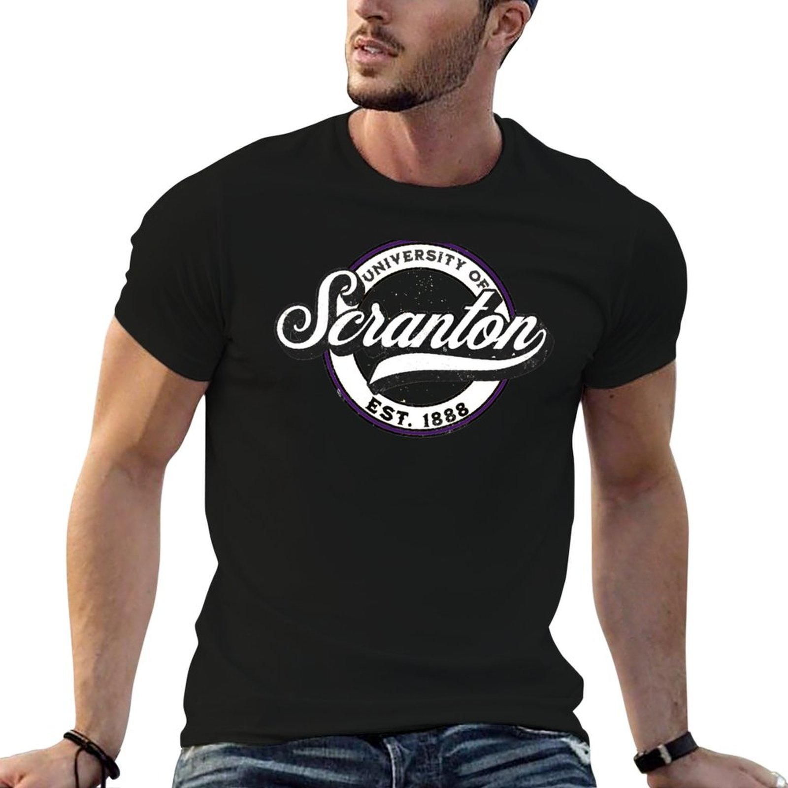 Men'S Fashion University - Camiseta de la Universidad de Scranton