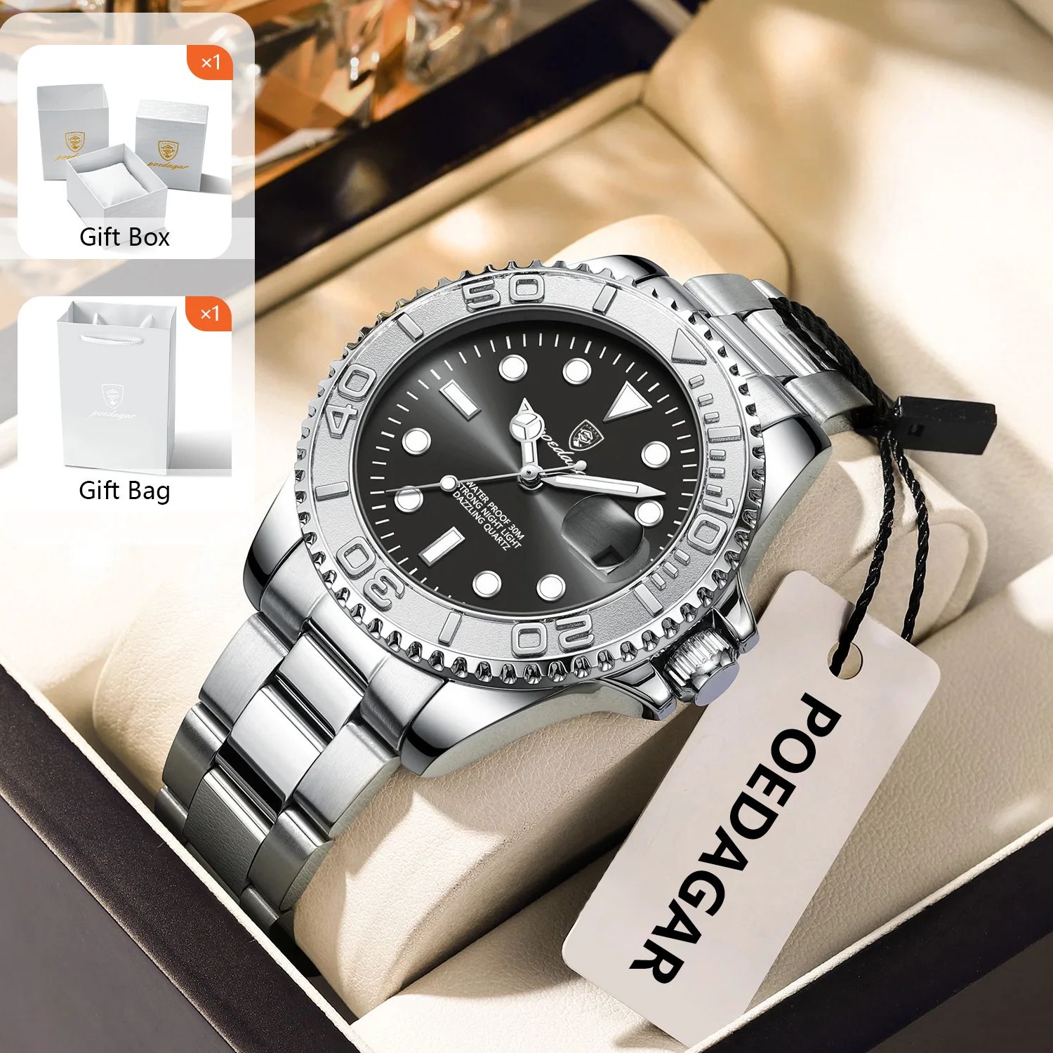 Men'S Fashion Box - POEDAGAR, reloj deportivo a la moda