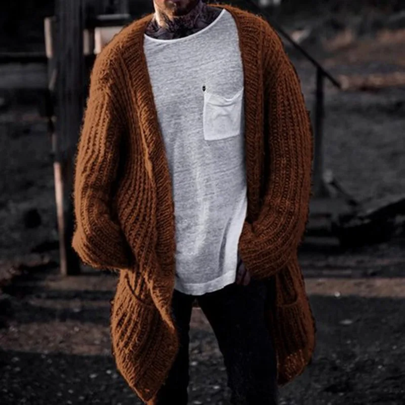Men'S Fashion V Neck Sweater - Suéter de punto de estilo coreano