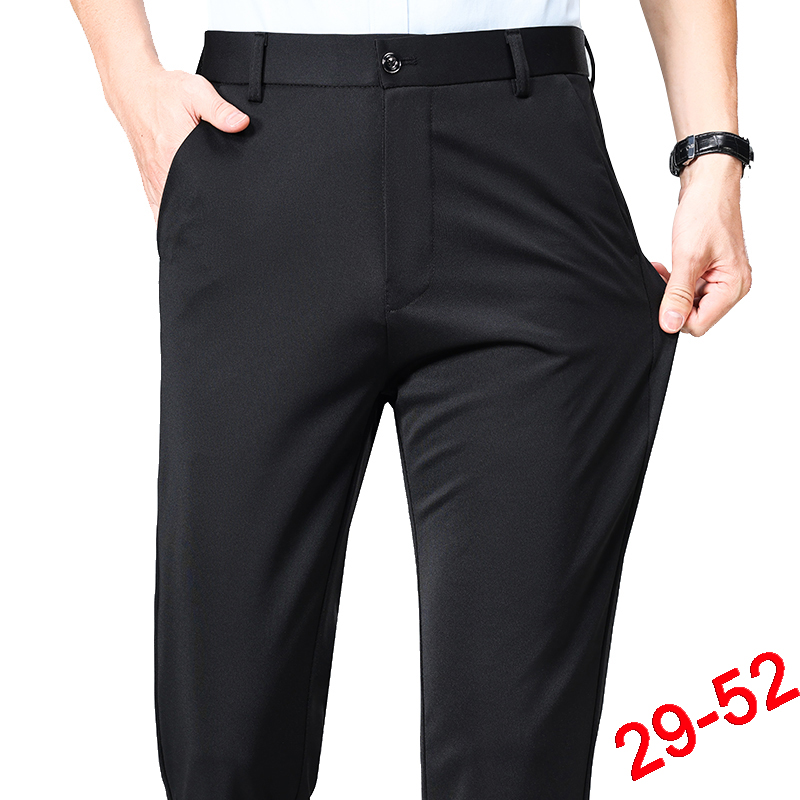 Formal Trouser Stretch - Pantalones de talla grande para hombre,