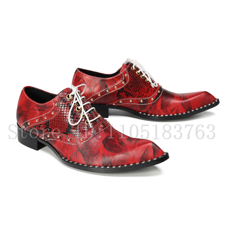 Men'S Fashion Formal - Zapatos Oxford de lujo hechos a