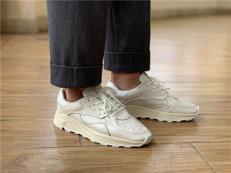 Mens Fashion Chinos - Zapatos informales con cordones y punta