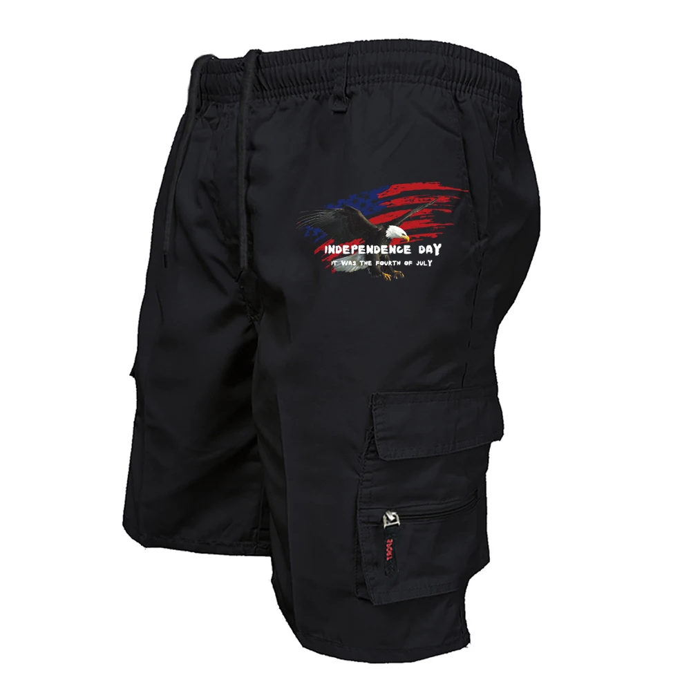 Men'S Fashion Loose Pants - Pantalones cortos tipo cargo de estilo