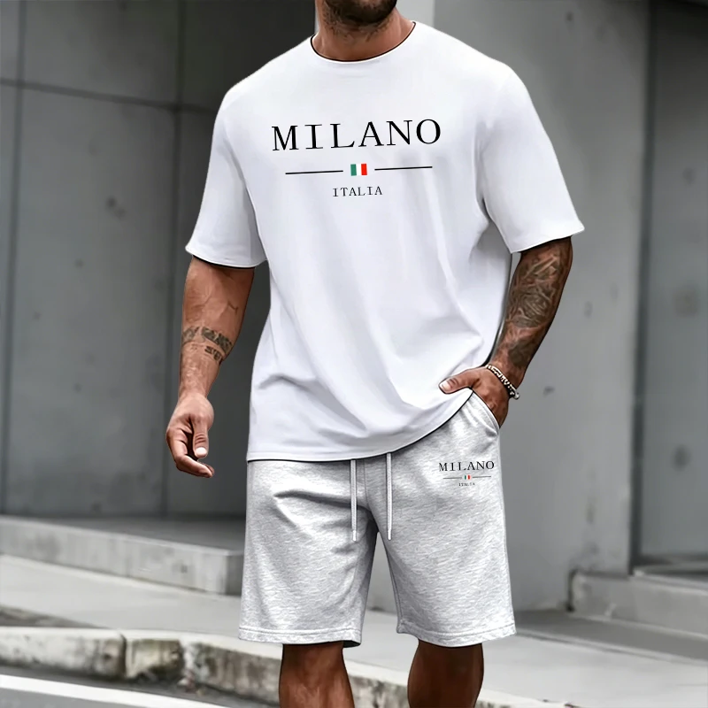 Men'S Fashion Outfits 2026 - Conjunto Deportivo para Hombre, Camiseta de