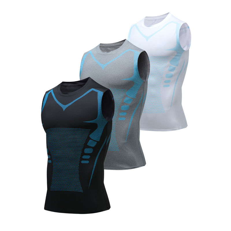 Muscle Tee Workout - Camiseta sin mangas de compresión para