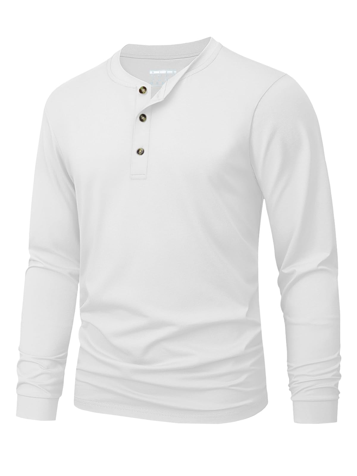 Mens Fashion Casual - Camiseta Henley para hombre, camisetas de