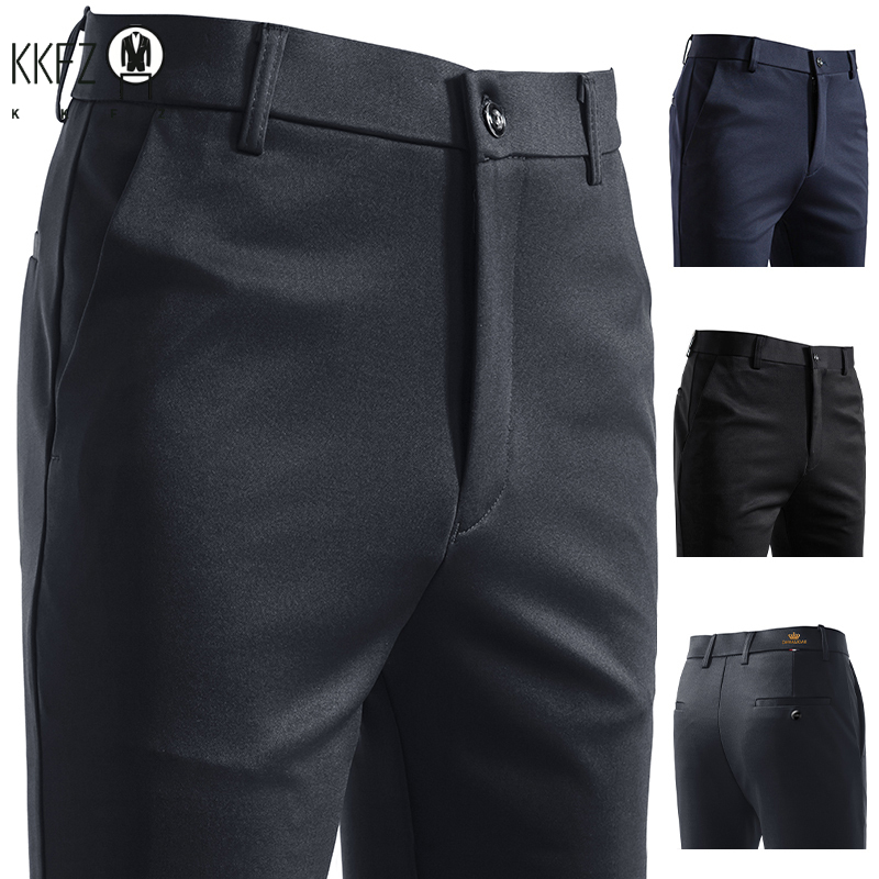 Formal Trouser Stretch - Pantalones de Vestir para Hombre, Sin