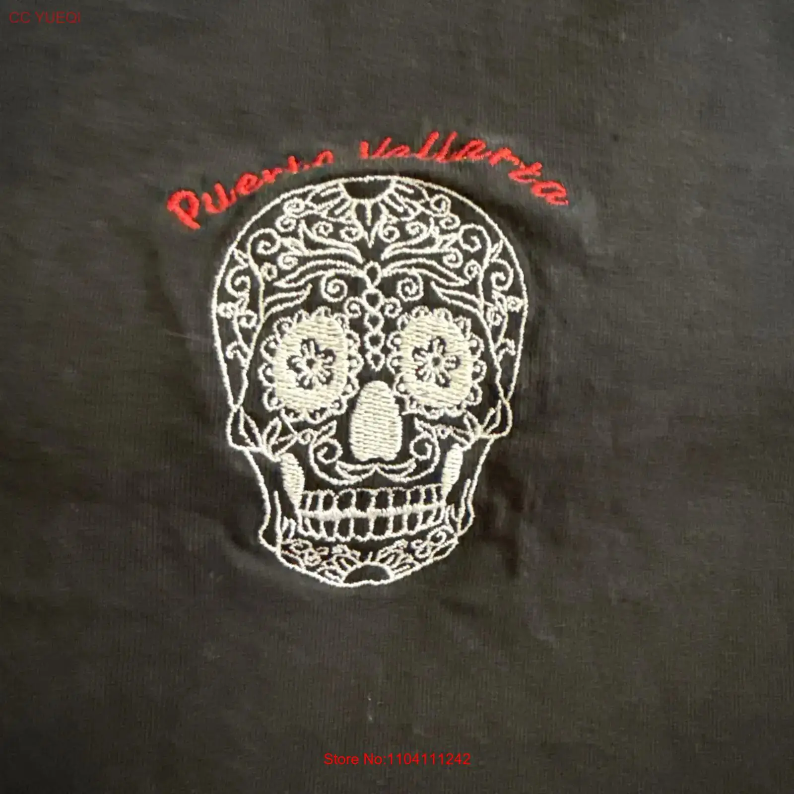 Mens Fashion Black Shirt - Camiseta negra Dia de los Muertos