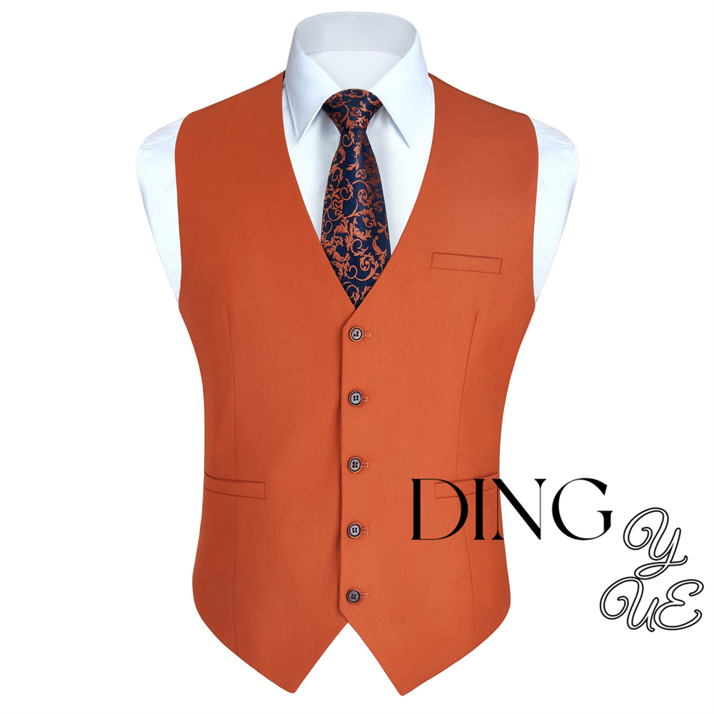 Formal Waistcoat Vest - Chaleco de traje para hombre, vestido
