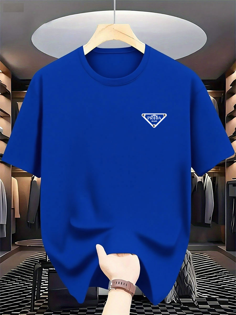 Camiseta de algodón puro con c - Men'S Fashion Korea reseña y precio