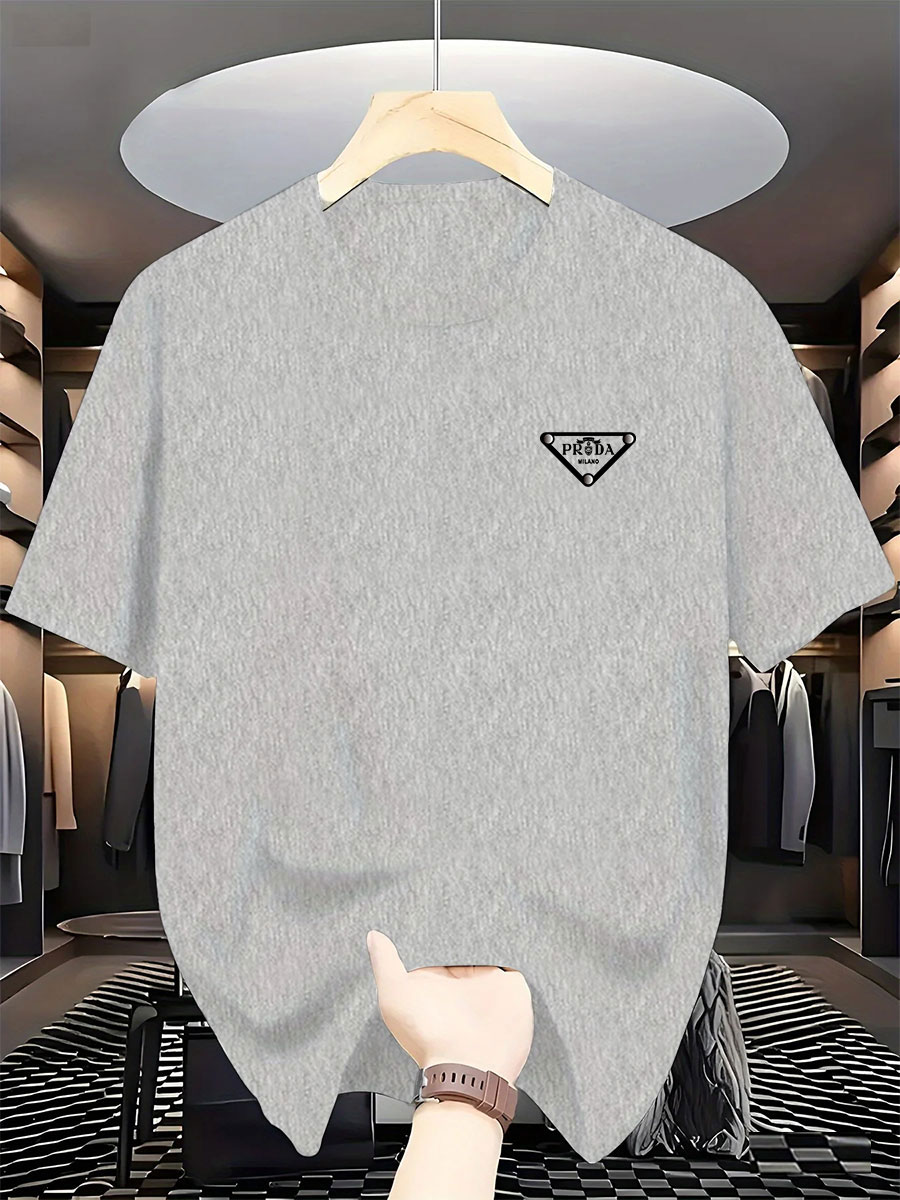 Camiseta de algodón puro con c - Men'S Fashion Korea reseña y precio