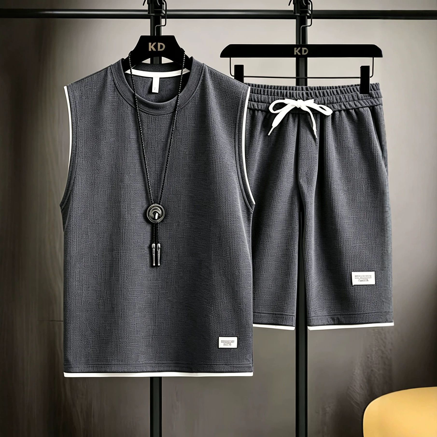 Conjunto de chaleco deportivo  - Mens Fashion Casual reseña y precio