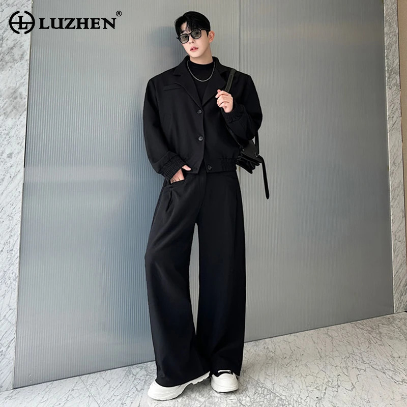 Blazer de primavera LUZHEN, ch - Men'S Fashion Loose Pants reseña y precio