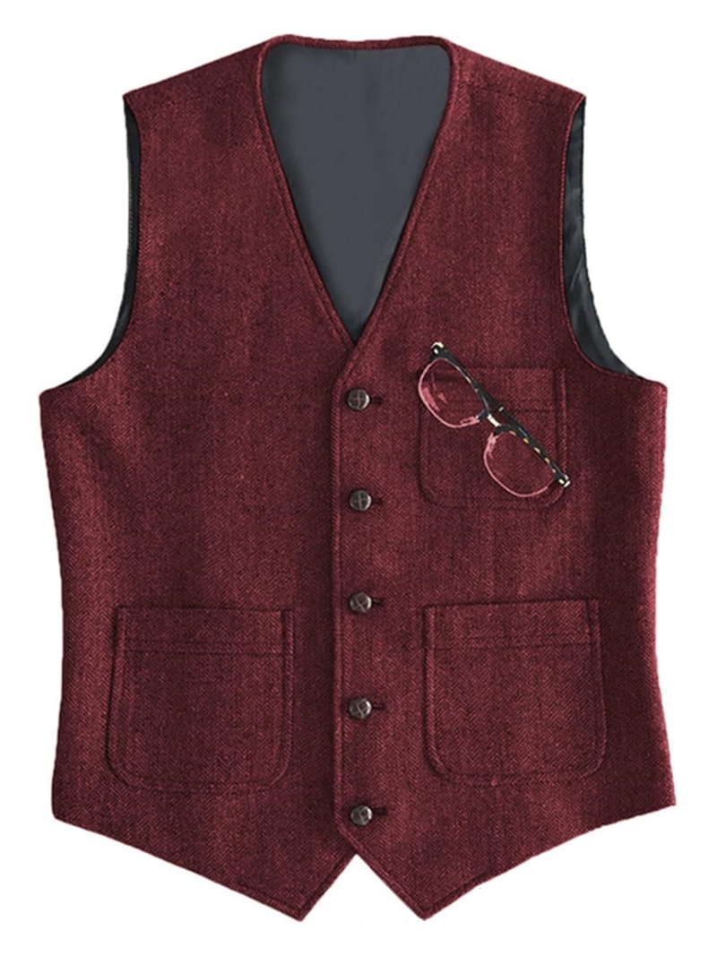 Traje formal para hombre, cuel - Formal Waistcoat Vest reseña y precio