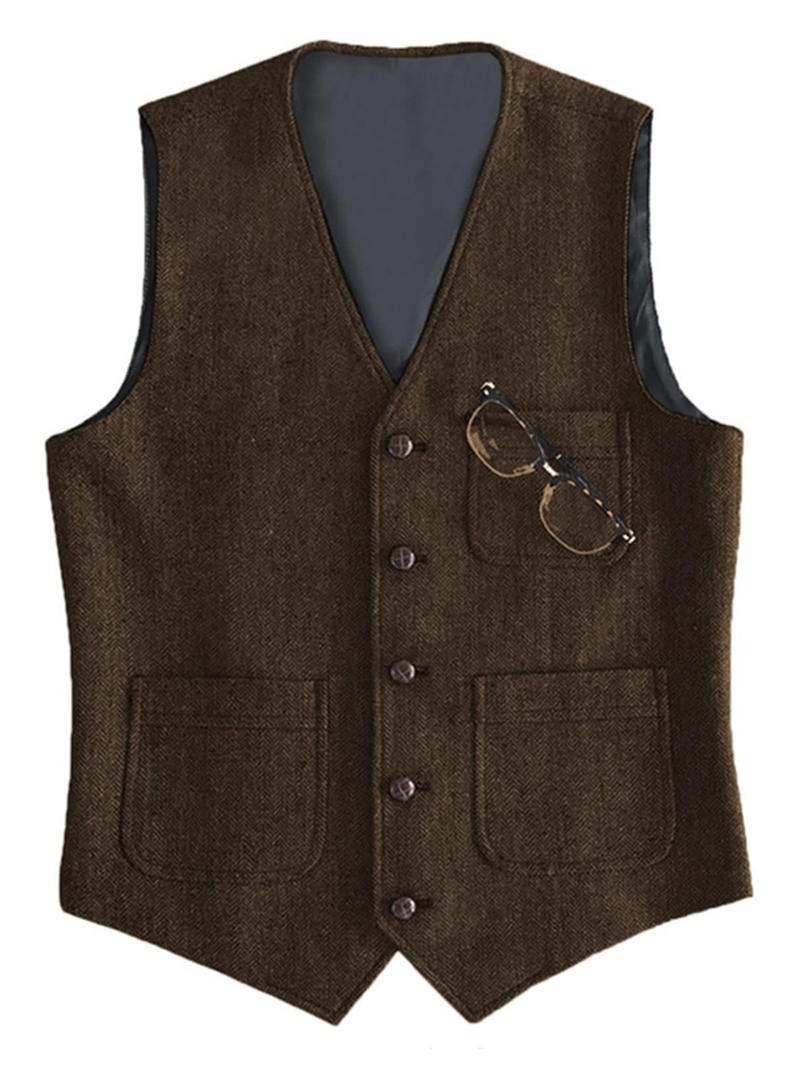 Traje formal para hombre, cuel - Formal Waistcoat Vest reseña y precio