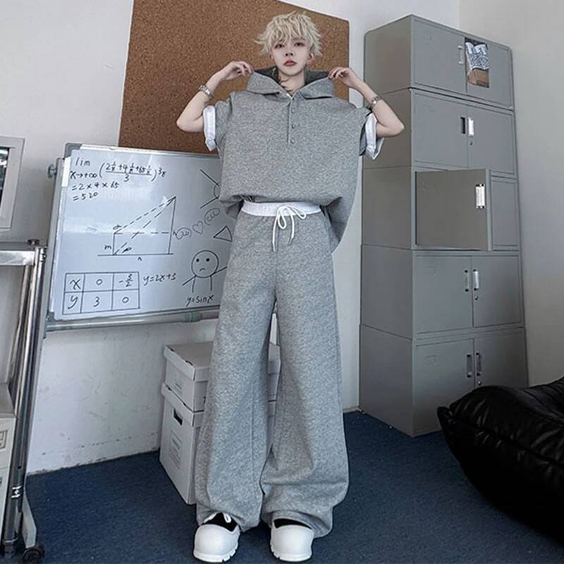 LUZHEN Conjunto de Dos Piezas  - Men'S Fashion Loose Pants reseña y precio