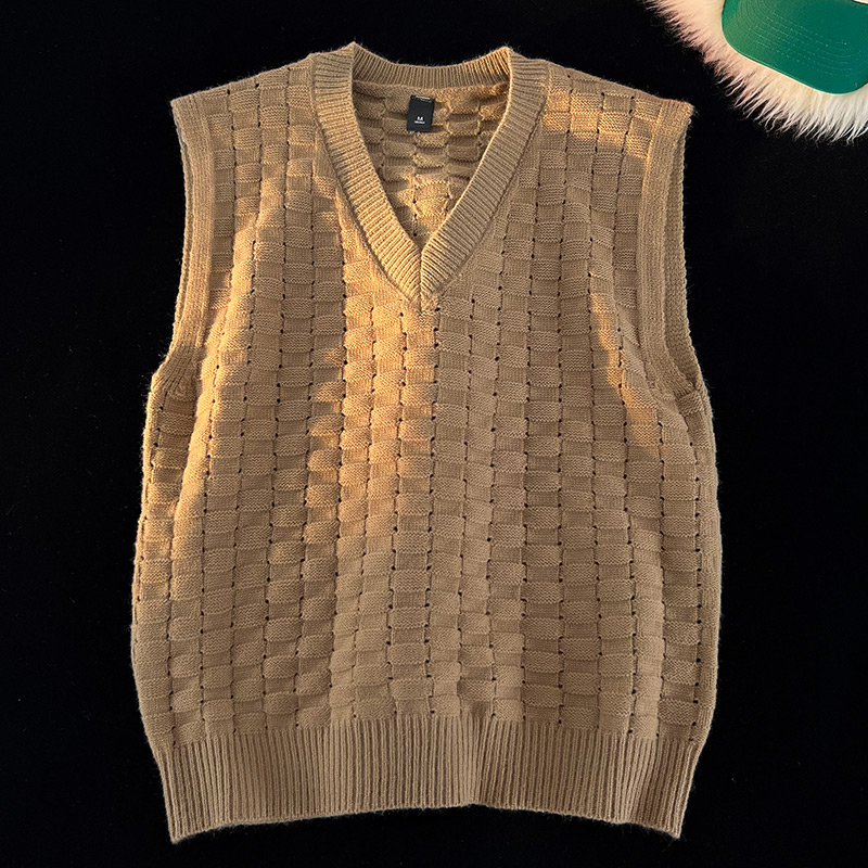 Suéter para hombre, chaleco bá - Men'S Fashion V Neck Sweater reseña y precio