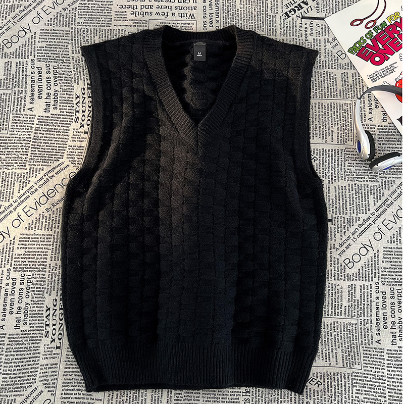 Suéter para hombre, chaleco bá - Men'S Fashion V Neck Sweater reseña y precio