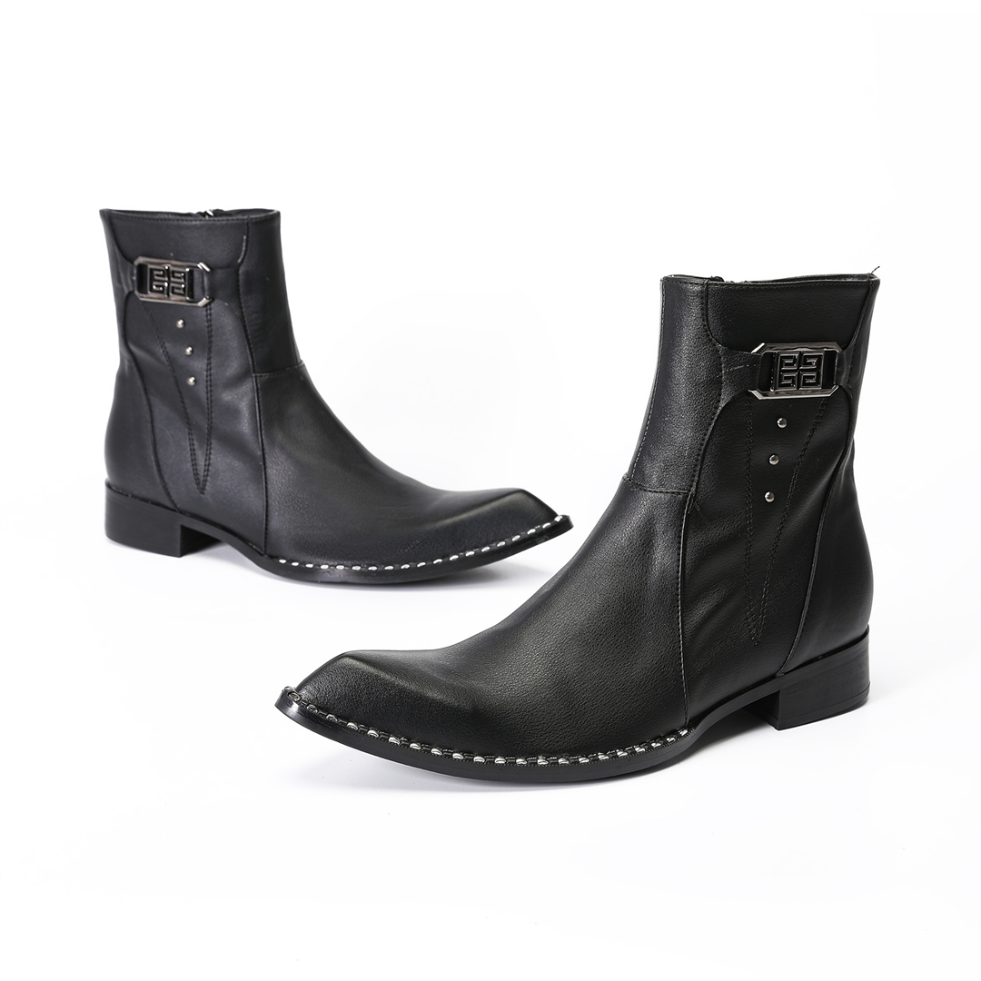 Botas de tobillo de cuero genu - Men'S Fashion Formal reseña y precio