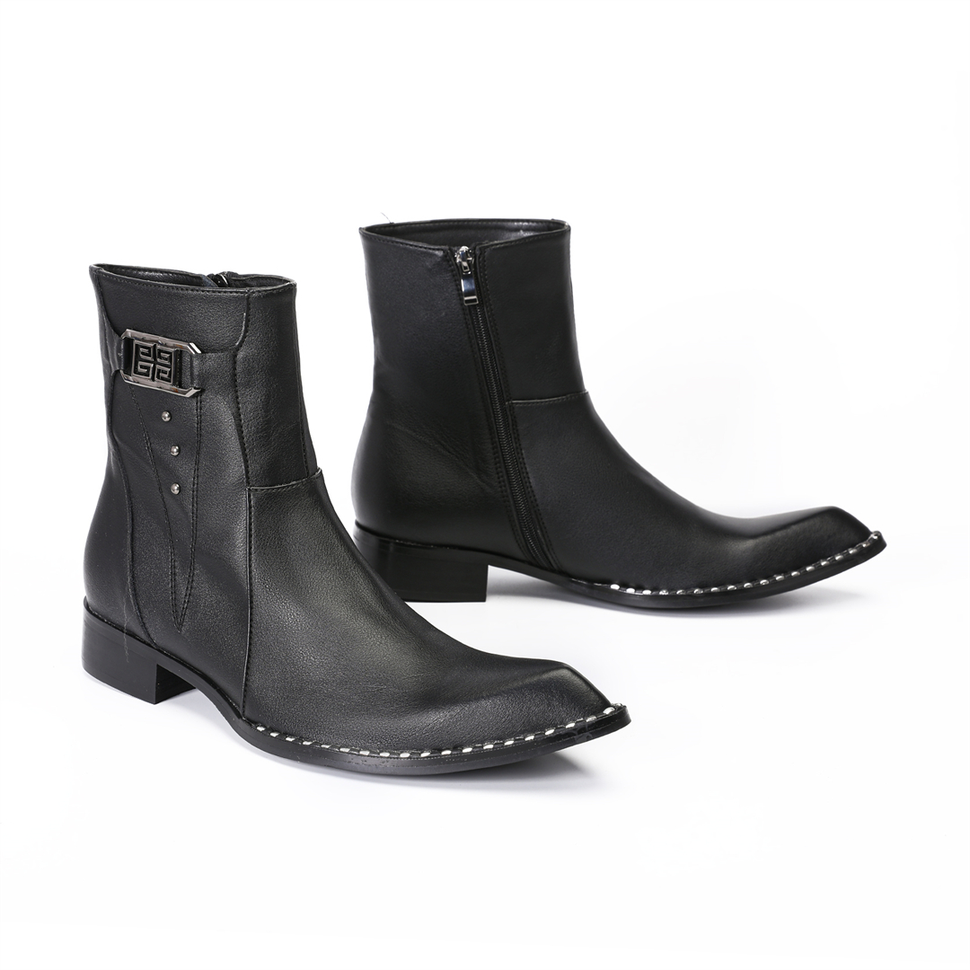 Botas de tobillo de cuero genu - Men'S Fashion Formal reseña y precio