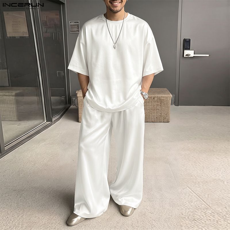 Conjuntos INCERUN para Hombre, - Men'S Fashion Loose Pants reseña y precio