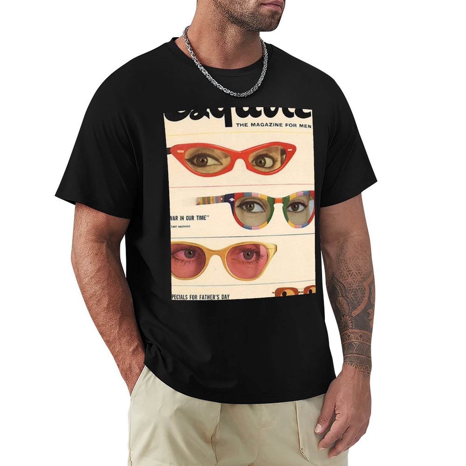 Camiseta de moda retro con est - Men'S Fashion 1960S reseña y precio