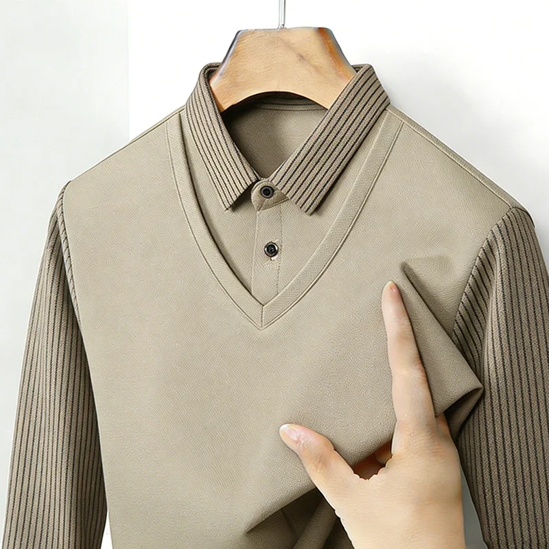 Camisa de Hombre con Cuello en - Mens Fashion Casual reseña y precio