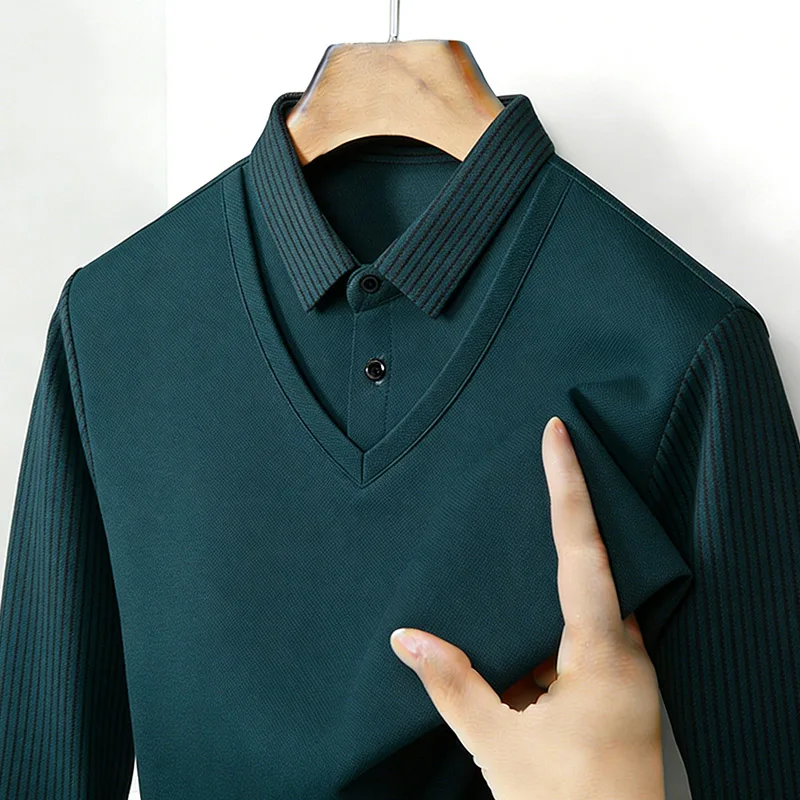 Camisa de Hombre con Cuello en - Mens Fashion Casual reseña y precio