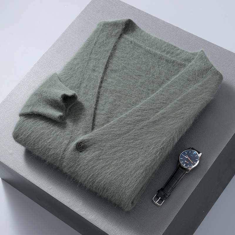 Cárdigan de terciopelo de visó - Men'S Fashion V Neck Sweater reseña y precio