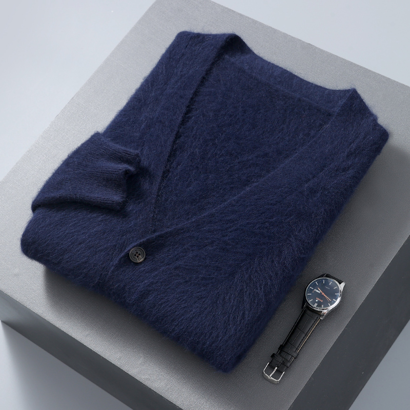 Cárdigan de terciopelo de visó - Men'S Fashion V Neck Sweater reseña y precio