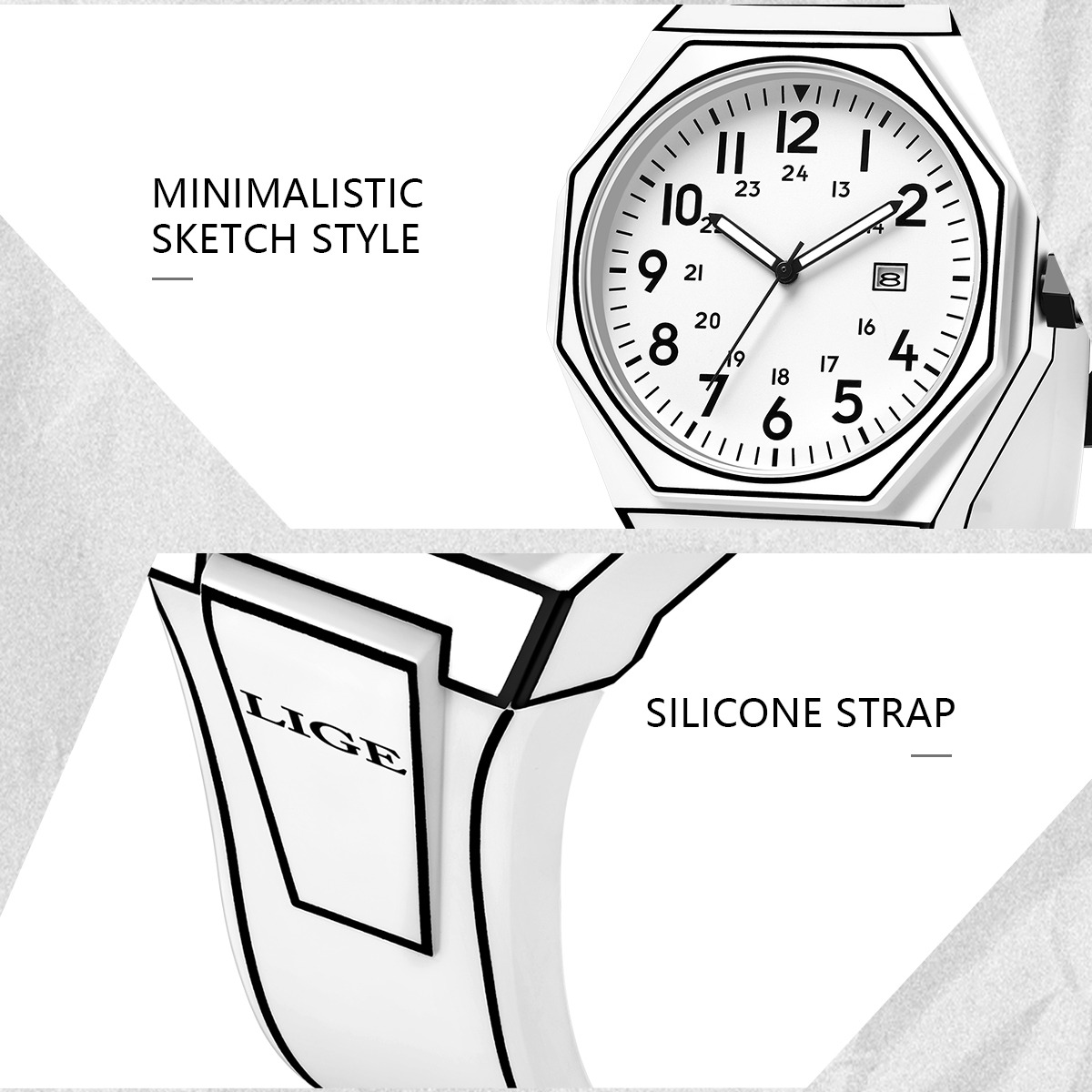 LIGE, nuevo reloj para hombre, - Men'S Fashion Box reseña y precio