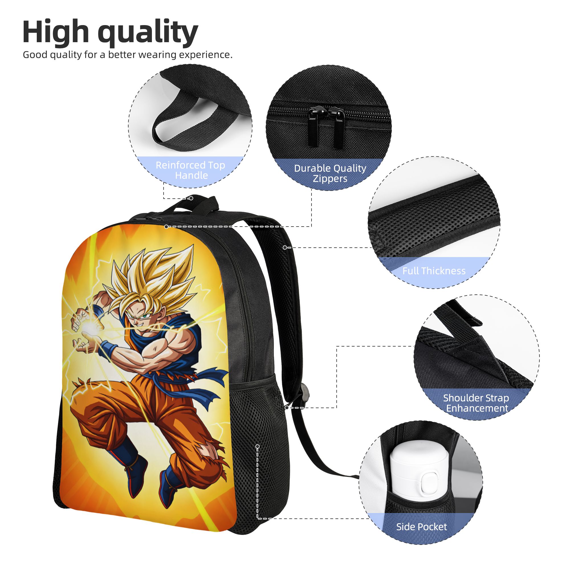 Mochila Son Goku Dragons Balls - Men'S Fashion University reseña y precio