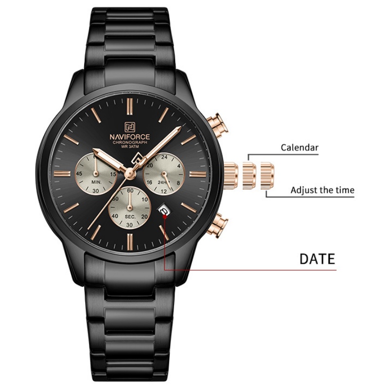 Reloj Cronógrafo de Cuarzo NAV - Men'S Fashion Box reseña y precio