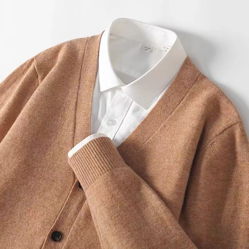 Suéter de punto fino con cuell - Men'S Fashion V Neck Sweater reseña y precio
