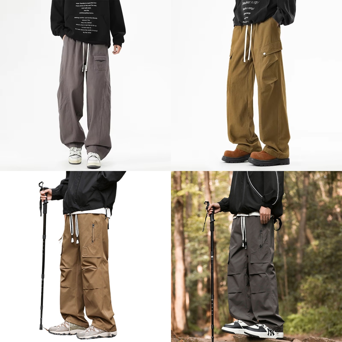 2025 nuevos pantalones Cargo d - Men'S Fashion Khaki Pants reseña y precio
